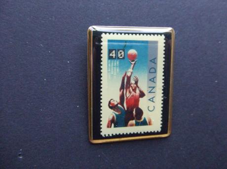 Canada basketbal postzegel